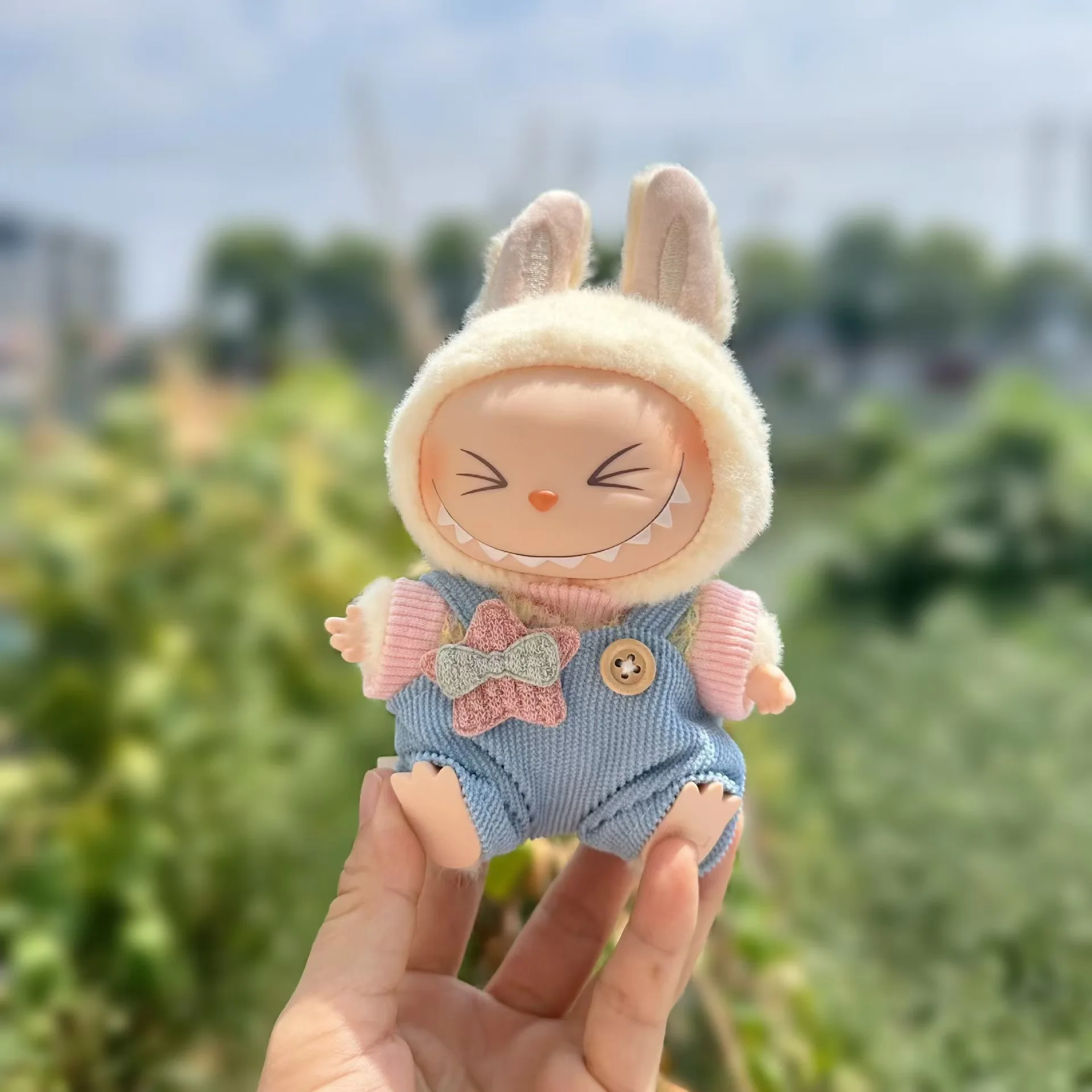 Ropa De Peluche Para Labubu 17 Cm – Disfraces De Algodón Suave, Fáciles De Poner, Ideal Para Coleccionistas, Muñeco No Incluido