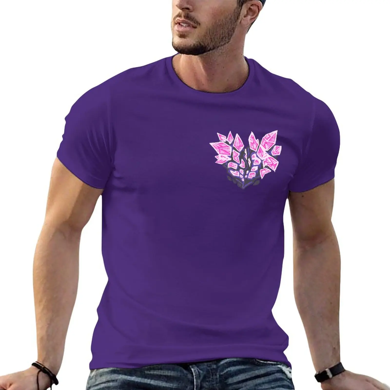 

Pink Mineral Heart T-shirt customs oversizeds men clothings