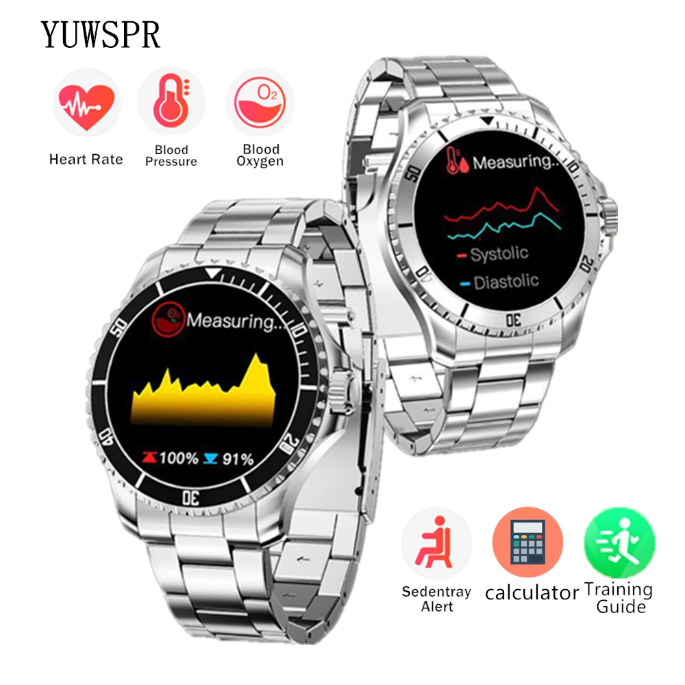 2022 New Smart Green Watch for Men Business Fashion Movement Heart Rate Fitness IP68 Smart Bracelet for Xiaomi Phone Android IOS