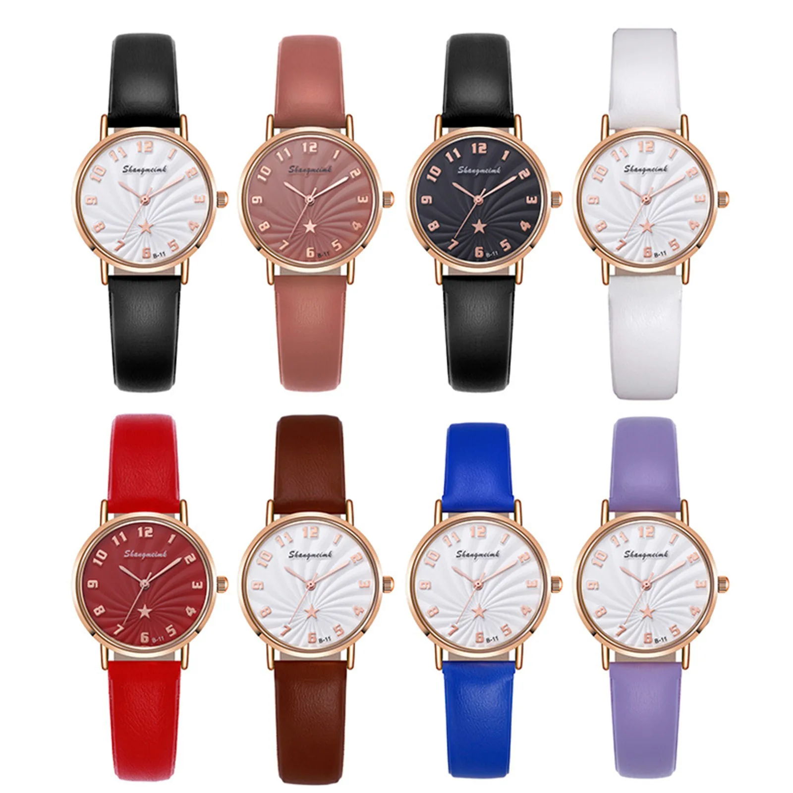 

Vintage Women's Watch Casual Digital Dial Quartz Leather Wristband Wrist Watches Gift Suitable For Women And Girls Reloj Mujer