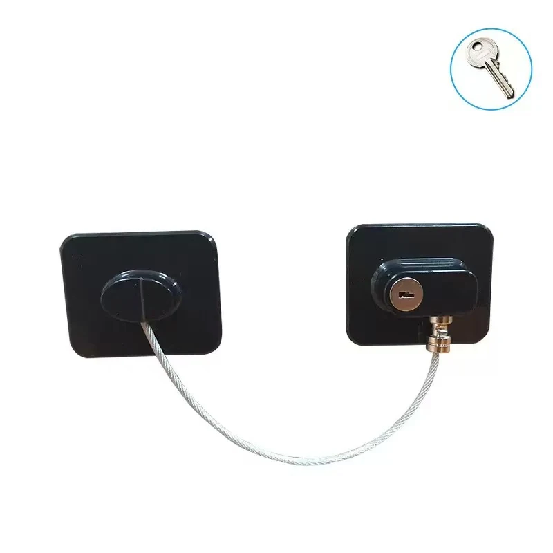 Baby Safe Refrigerator Lock with Key Code Lock Baby Safety Cabinet Lock Sliding Wardrobe Door Lock Home Limiter