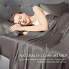 100% Mulberry Silk Bed Sheet Sets Luxuriously Smooth Bedding Set Silky Fitted Sheet Flat Sheets Pillowcase Washable High End 5