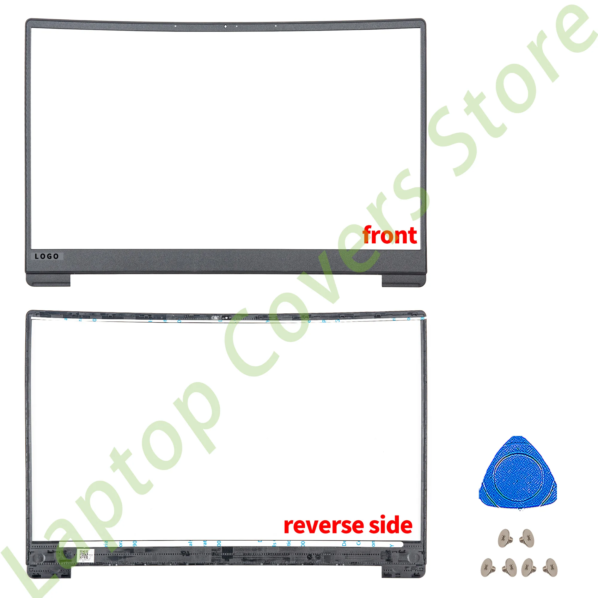 Ideapad 330s-15 용 커버 330S-15IKB 330S-15AST 330S-15ARR LCD 뒷면 커버 베젤 하단 케이스 경첩 15.6 인치 파란색 금속 커버