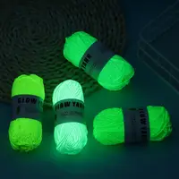 50g/roll Luminous Chunky Yarn Polyester Hand Knitted Glow in the Dark Knitting Wool DIY Handmade Weave For Cardigan Scarf Hats 1