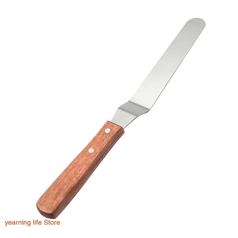 

8 Inch 6 Inch Butter Baking Butter Stainless Steel Spatula Cake Dessert Baking Spatula