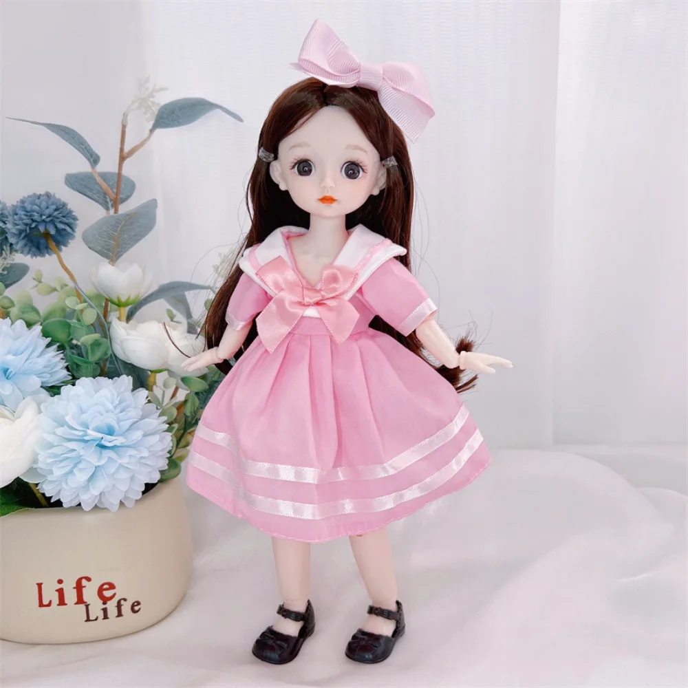 

Bjd Doll Toys for Girls Cute Multi-joint Doll With Clothes Dress Up Fashion Doll Kids Toys Birthday Gift
