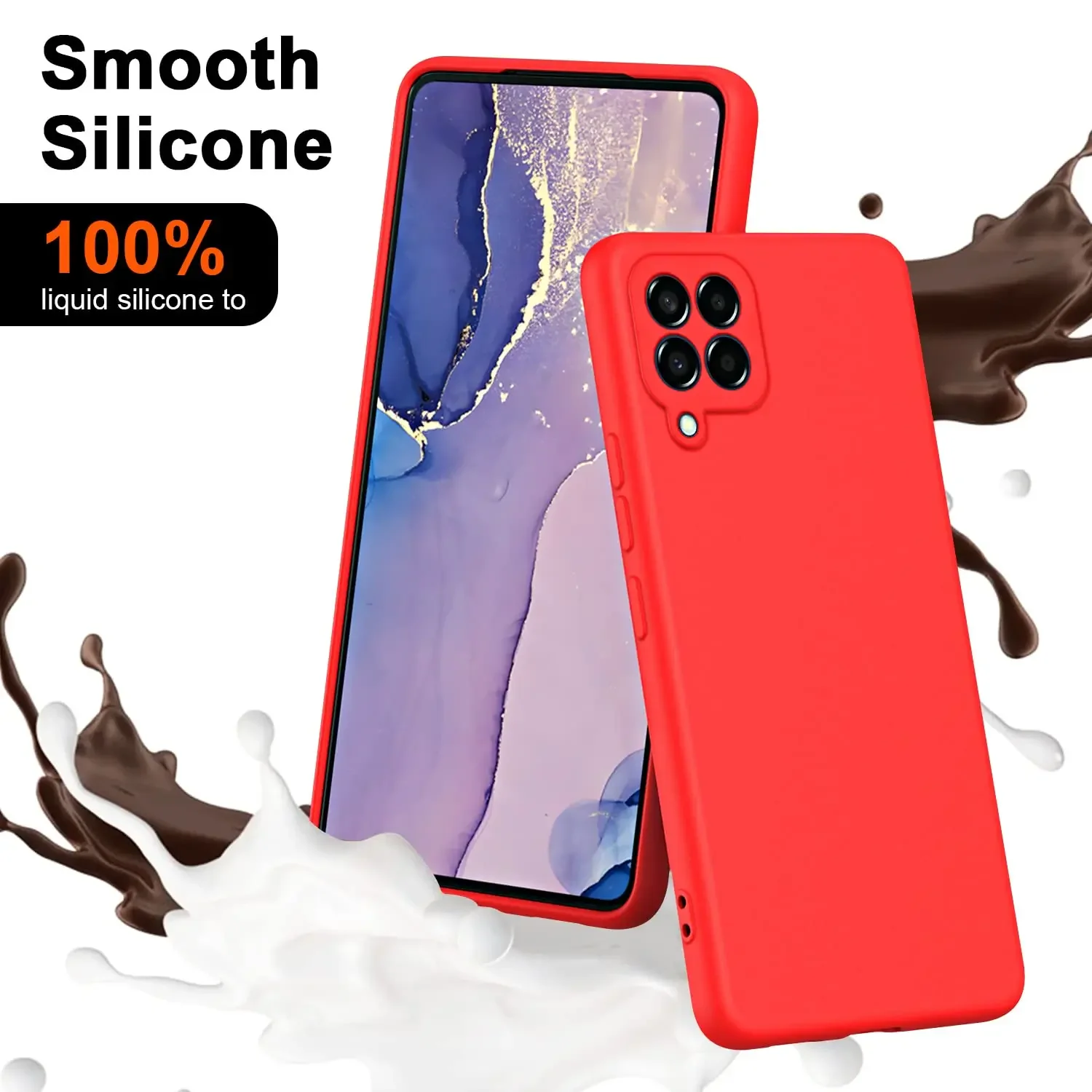Shockproof Silicone Case For Samsung Galaxy M33 M53 5G A12 M32 A02 A10 A50 A51 A20 A30 M12 M22 A22 M52