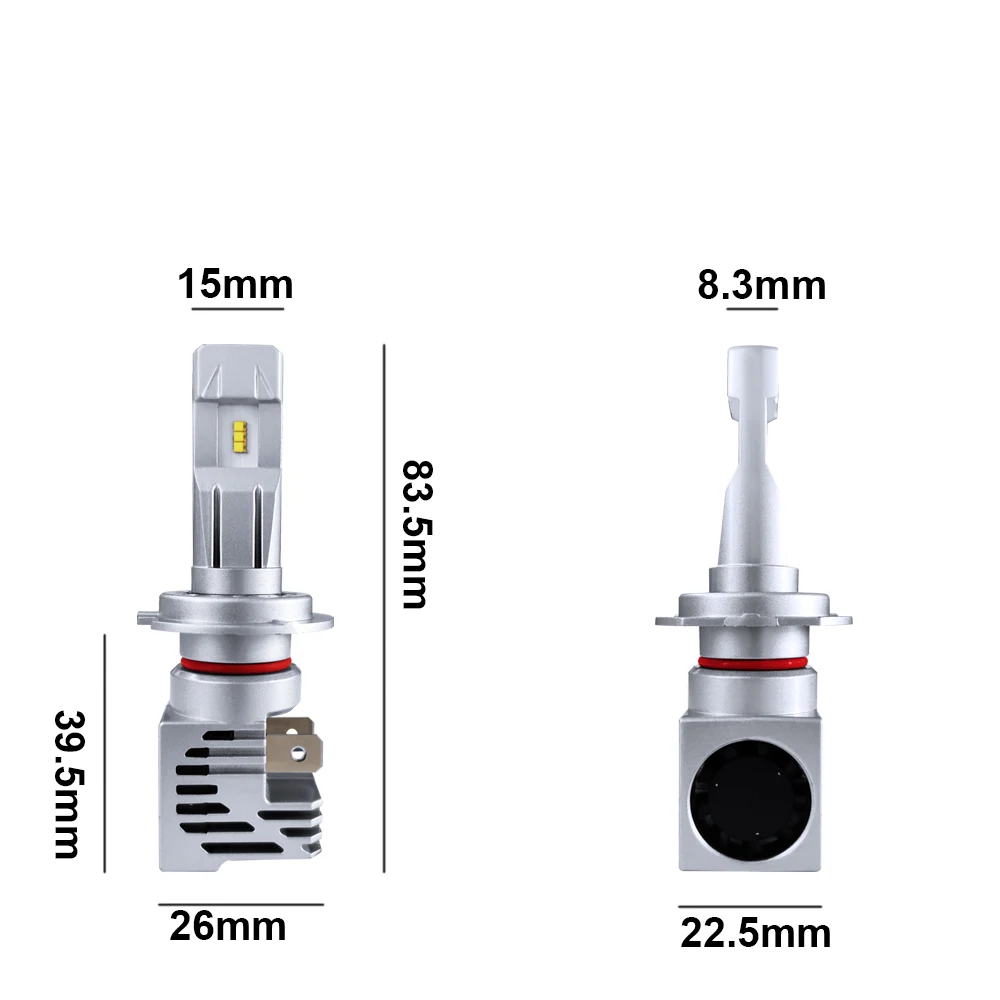 25000LM 110W H7 Led Canbus Headlight CSP H4 H11 H8 H9 9005 HB3 9006 HB4 Fanless High Beam Low Beam 6000K Auto Led Lamp Car Bulbs