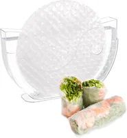 NEW High-end Rice Paper Wrappers Spring Roll Water Bow Vietnamese Pie Crust BoxRice Paper Water Holder Creative Kitchen Tools 1
