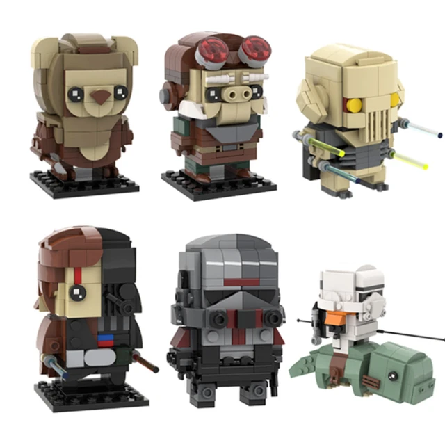 Buildmoc Space Wars Brickheadz Figures Vader-Anakined Queen Jar Binksed  General-Grievous Building Blocks Kids Toys for Children - AliExpress