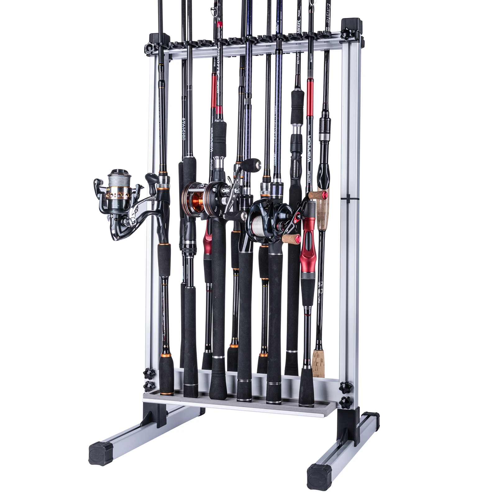 Anglerbasics Fishing Rod Storage Rack Aluminum Alloy 24 Slots Fishing