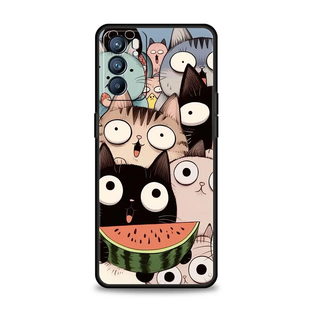 Cute Cartoon Cat Phone Case - Stylish Protective Cover