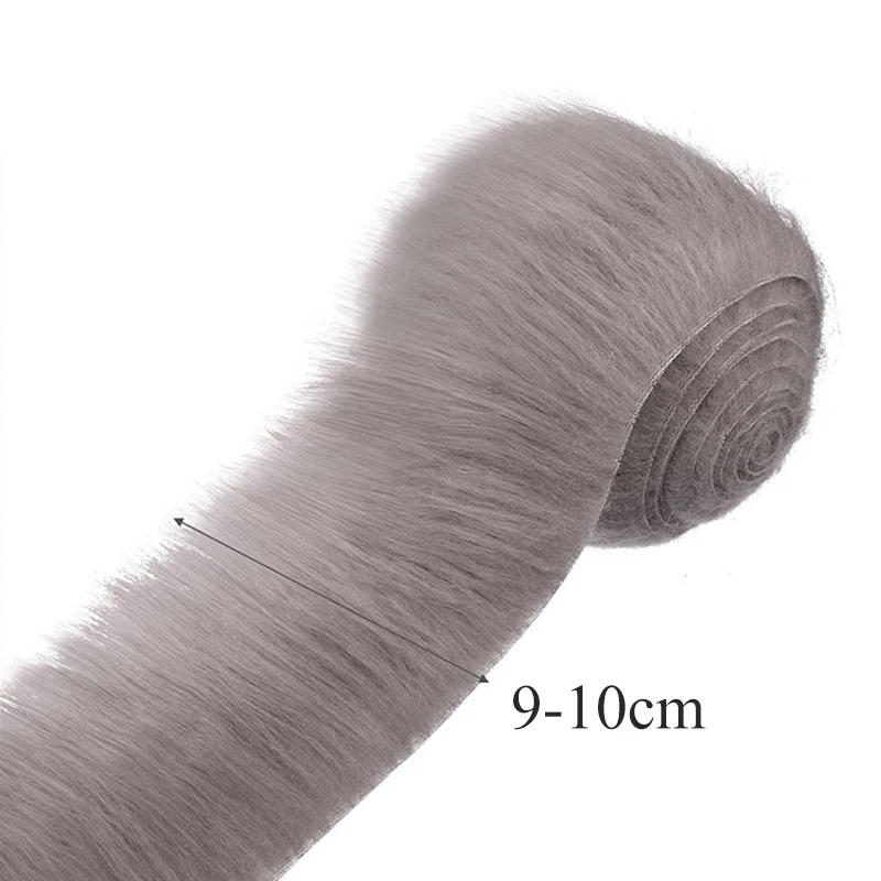 Fur Fabric Long Plush Faux Fur Ribbon Tapes Fluffy Trim Sewing Supplies 1.5m