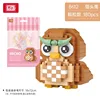 LOZ cute Cartoon Cat Animal Toy Dolphins owls chick cats dogs Model Diamond Particle Block Assembly Toys for Children's Gift 6
