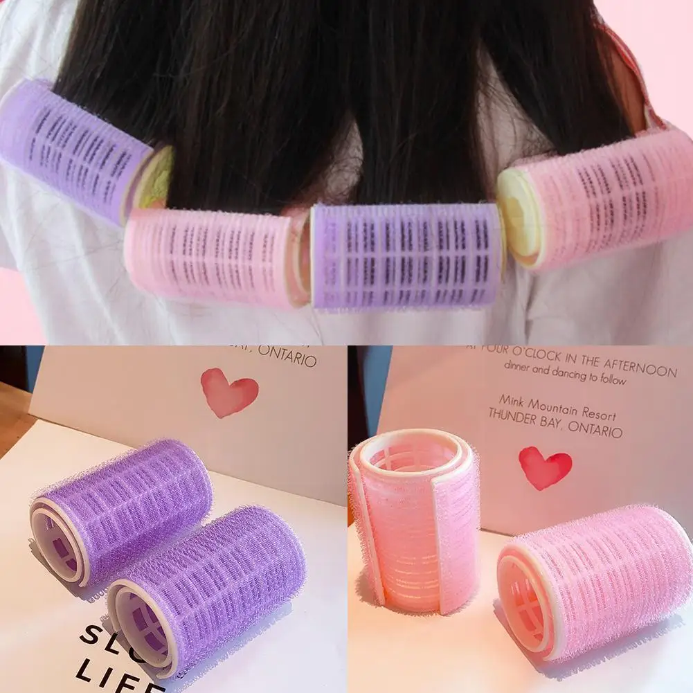 1/2Pcs Hair Rollers Bang Roll Curler Hair Curler Plastic Hairdressing Hair Self adhesive Beauty