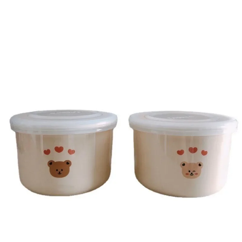 Ceramic Bowls for Infants & Toddlers baby tableware set Cute Baby Eating Ceramic Bowls Fresh Sealed Children's Feeding Tableware