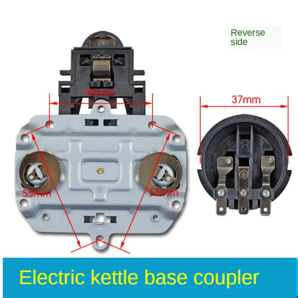 Kettle coffee pot temperature control switch coupler connector electric kettle base connection plug socket accessory