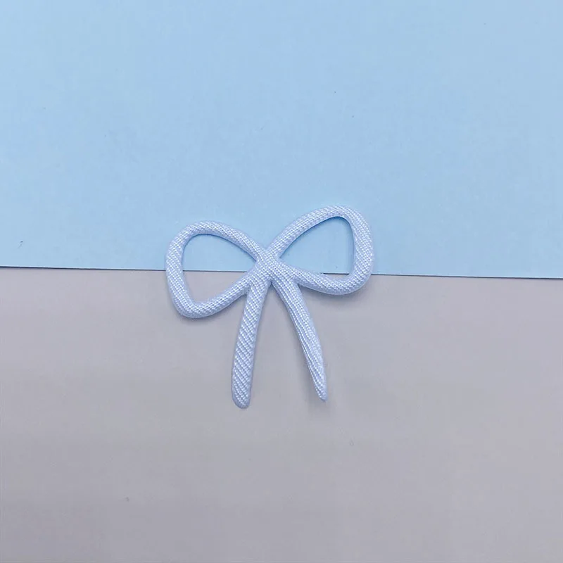 80pcs 3x2,5 cm kleine Bowknot gepolsterte Applikation für DIY Kleidung Hut Schuhe Nähen Patches Kopf bedeckung Haars pangen Bogen Dekor – Detail 3