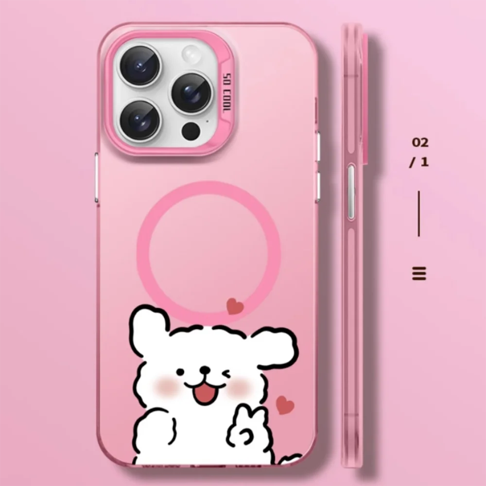 Magnetic Maltese Luxury Phone Case with Magsafe Compatibility