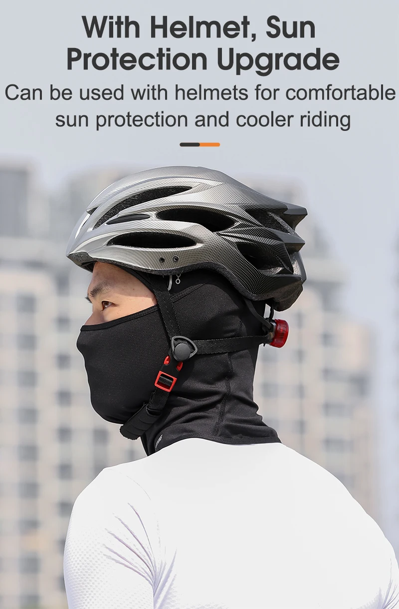 WEST BIKING Fahrradkappe, Sturmhaube, Vollgesichtsmaske, Outdoor, Wandern, Camping, Hut, Fahrrad, Anti-UV-Reithaube, Kopfbedeckung für Männer und Frauen – Detail 6