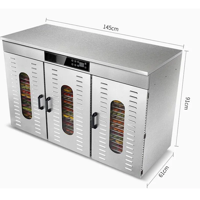 220V/110v 30/60 Layer Food Dehydrator Snacks Dehydration Dryer Fruit Vegetable Herb Meat Drying Machine 5