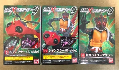 買取り実績  Bandai Masked 14 Rider Kamen X12 Palm SHODO Egg Box Candy 特撮