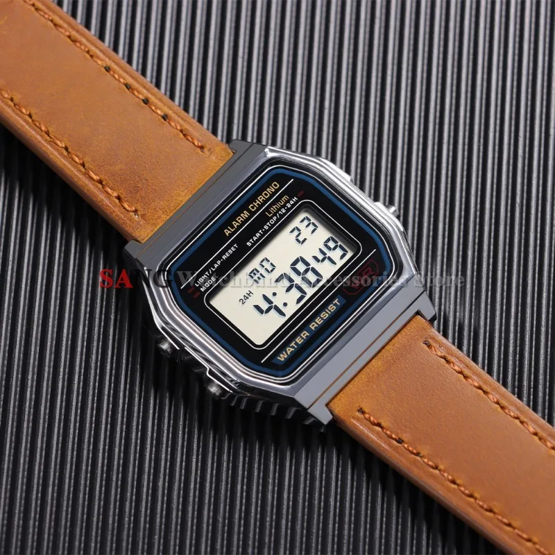 Vintage Retro Calfskin Leather Quick Release Watch Band Bracelet