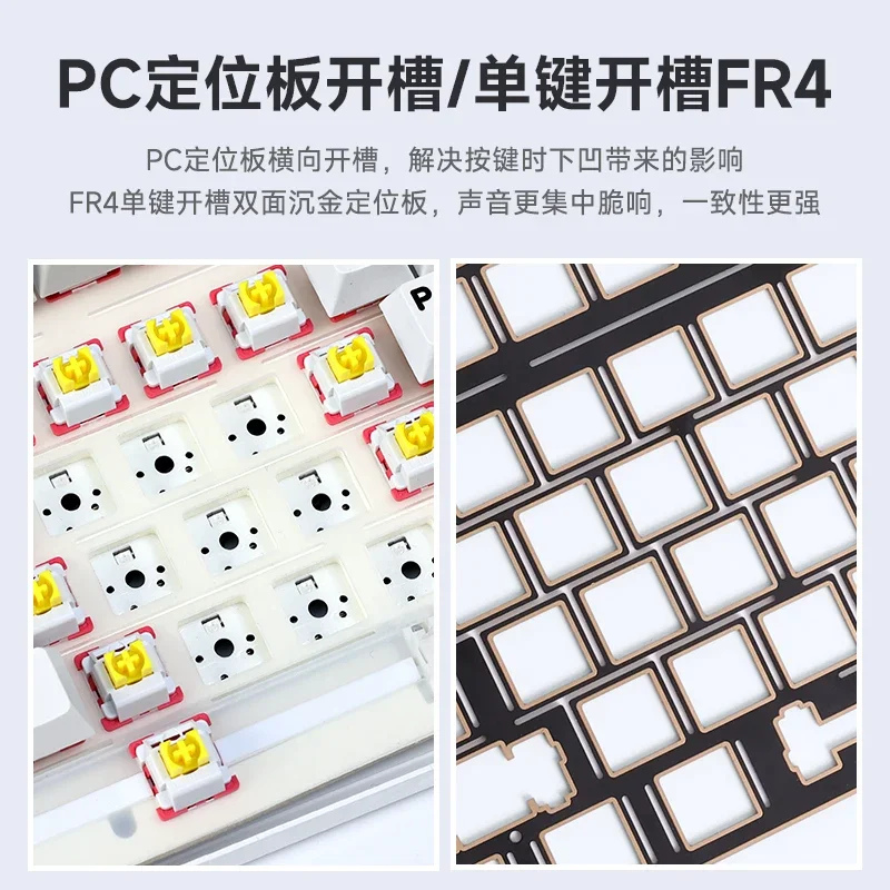 Aula F99 기계식 게이머 키보드, 3 가지 모드, 2.4G, 블루투스, USB 무선 키보드, PBT 키캡, 핫 스왑 99 키, 게임용 키보드 선물