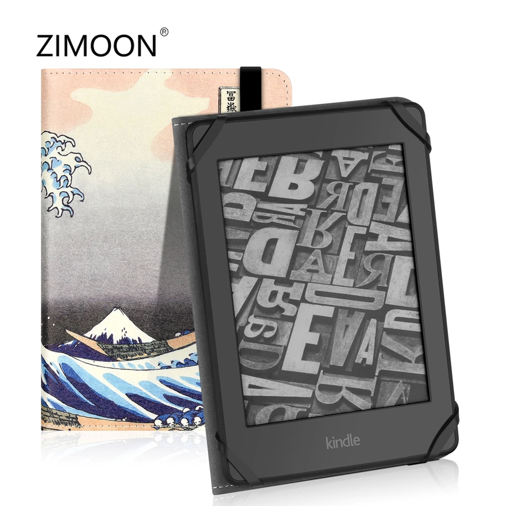Universal 6 inch e book case with hand strap for kindle paperwhite