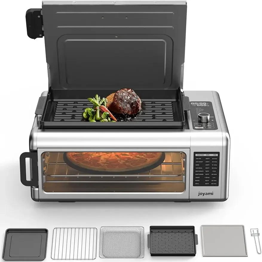 

JOYAMI-Air Fry Countertop Oven, 18QT Convection Indoor Grill Combo with See-Through Window for Air