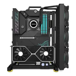 Open Computer Case Frame DIY Desktop Gaming Gamer PC Support ITX / MATX /ATX Motherboard