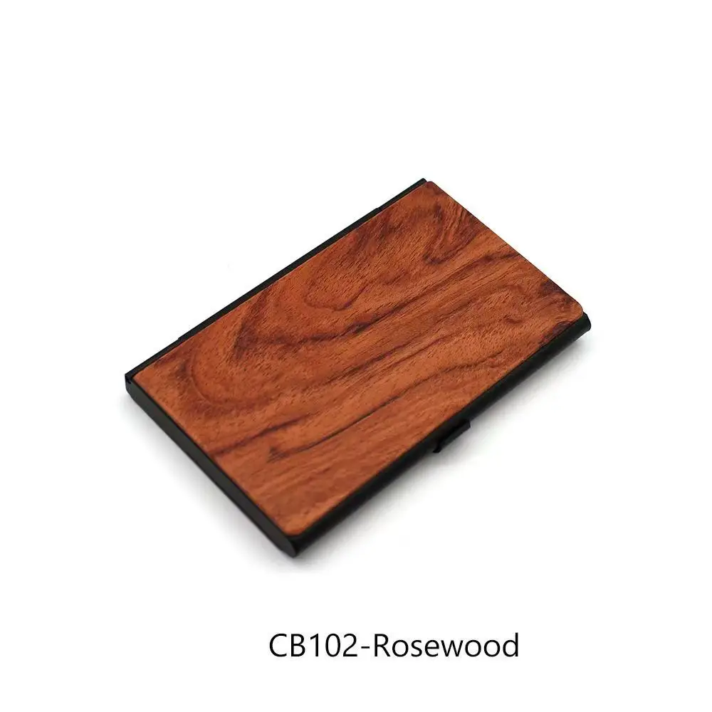 1 Stück Kostenlose Gravur Holz Professioneller Visitenkartenhalter Tasche Personalisierung Maßgefertigter Holzkartenhalter für Visitenkarten – Detail 8