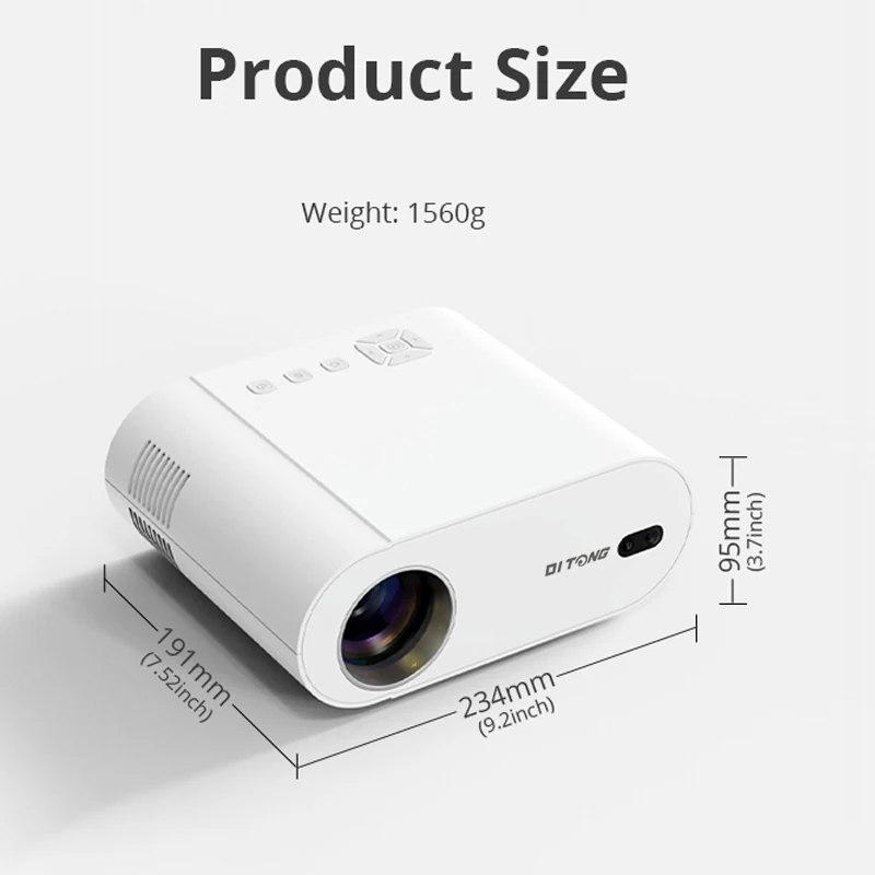 Portable Projector Global Version Ditong L007 4K Auto Focus