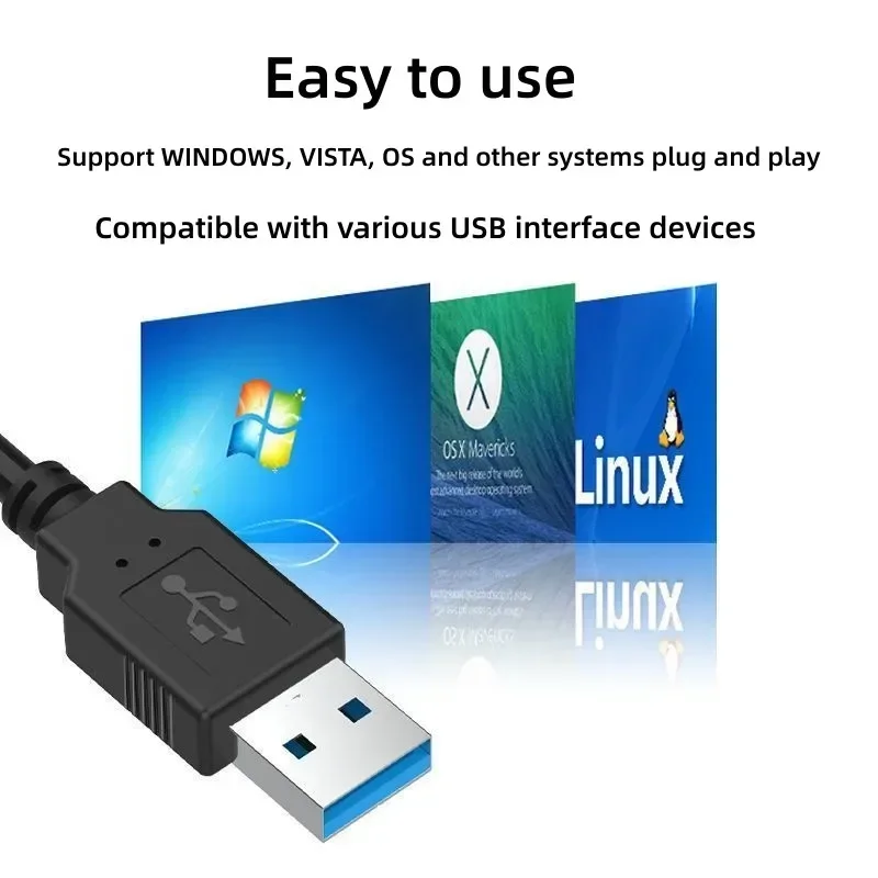 Multiple Expander Mini USB 3.0 Hub High Speed USB Splitter USB Hub Extensions Adapter OTG For Laptop Window Computer Accessories