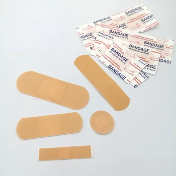 응급 처치 접착 밴드 보조기, 다중 사양 상처 석고 스트립, 방수 상처 석고 비상 패치, 세트당 100 개