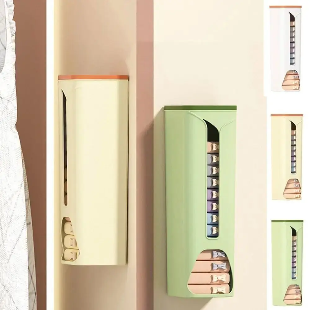 

Настенный ящик для хранения нижнего белья, самоклеящийся, вместительный, пыленепроницаемый