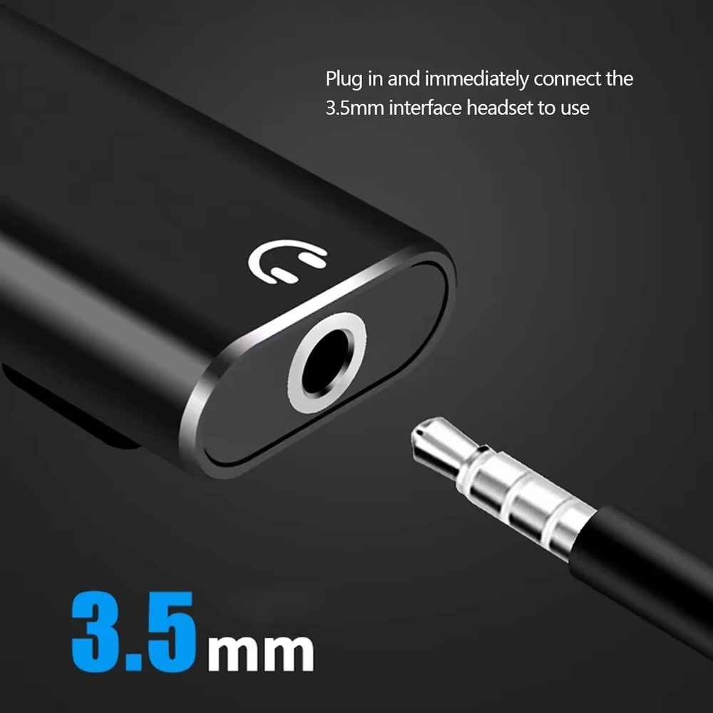 Type C Female to 3.5mm Jack Male Adapter 2 in 1 USB C Audio Splitter Connector Headphone Audio Cable Converter For Xiaomi Huawei
