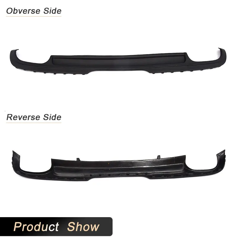 Gloss Carbon Fiber Rear Bumper Diffuser Spoiler For Audi TT MK2 (8J) Coupe 2006-2010 - View #2