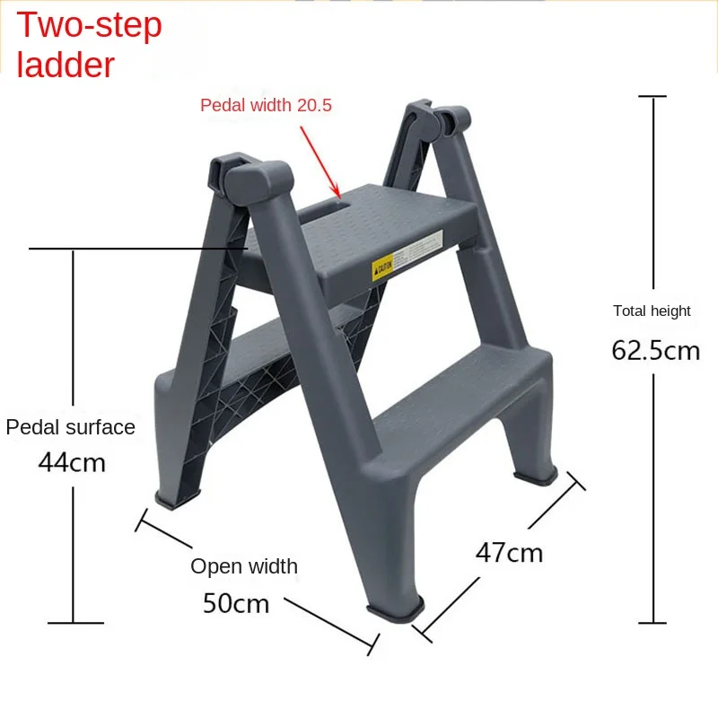 Escalera Plegable Aluminio Doble Lado 66 Cm 120kg 3 Peldaños