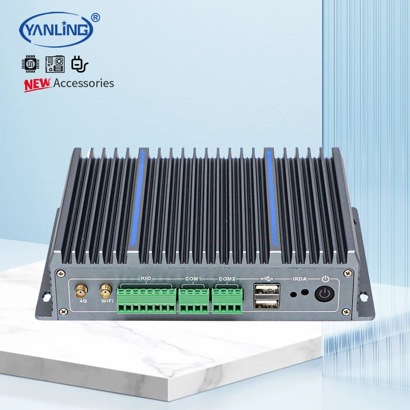 락칩 RK3588 듀얼 기가비트 이더넷 WiFi6 팬리스 임베디드 산업용 PC 9-15V 광전압 미니 PC NPU 안드로이드 우분투 재고 있음