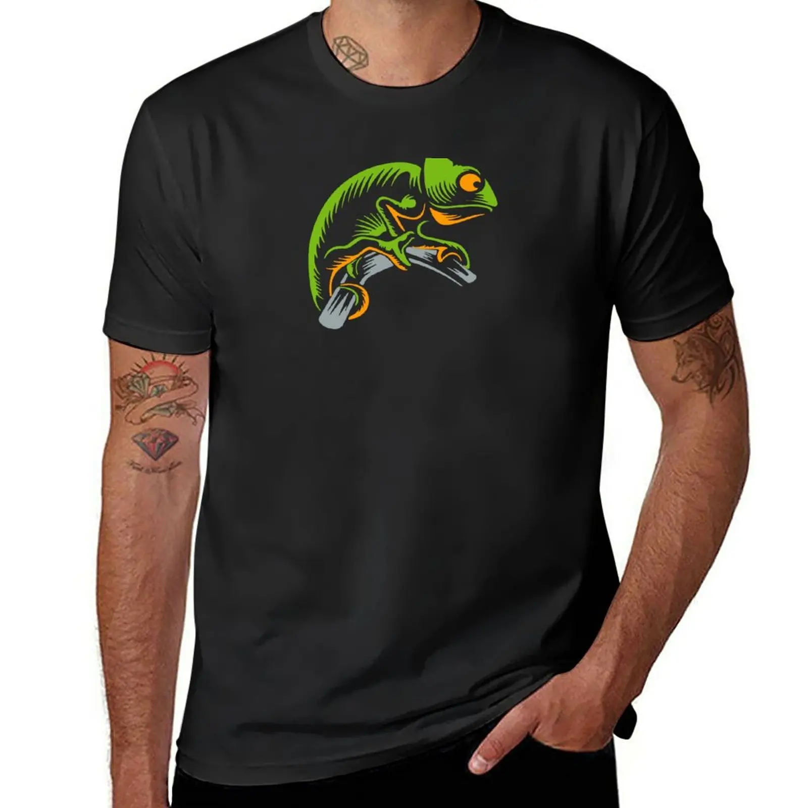 

New Chameleon T-Shirt vintage clothes custom t shirt boys t shirts Men's t-shirt