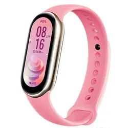 Sport Watch Band Silicone Strap Replacement - Compatible with Xiaomi Mi Series - Mi Band 9 (22 Barbie powder)