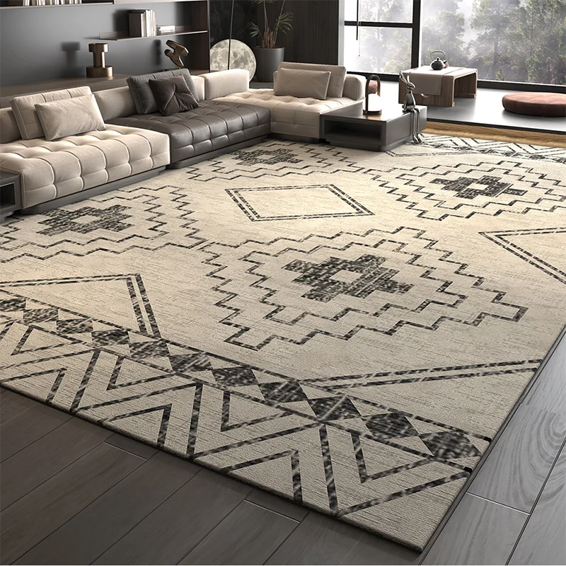 

Non Shedding Cream Moroccan Farmhouse Rustic Geometric Indoor area carpets and rugs Bohemian for Bedroom Kitchen Living Room