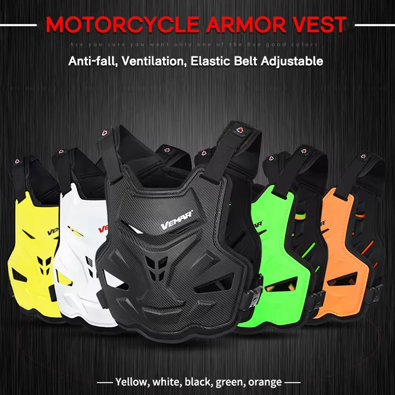 VEMAR motorcycle armor vest chest body protector back jacket off-road dirt moto bike clothing racing motocross skateboard gear