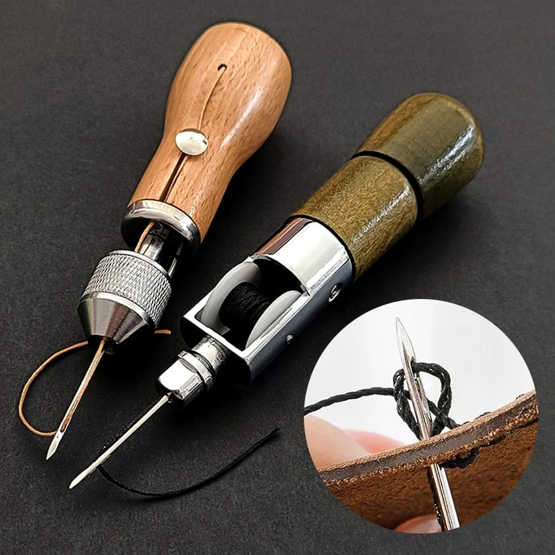 Leather Sewing Awl Kit Hand Stitcher Set Lock Stitching Hand Stitcher