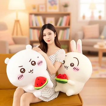 Chiikawa Hachiware Usagi 55cm Eating Watermelon Plushie - Image 4
