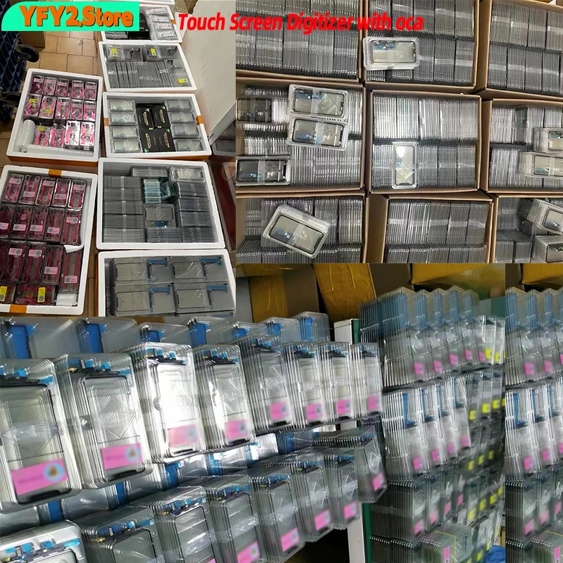 (All ios Pass) AA 5Pcs For Apple iPhone X XS Xsmax No Welding Touch Screen + OCA Glue Front Glass Panel Repairing