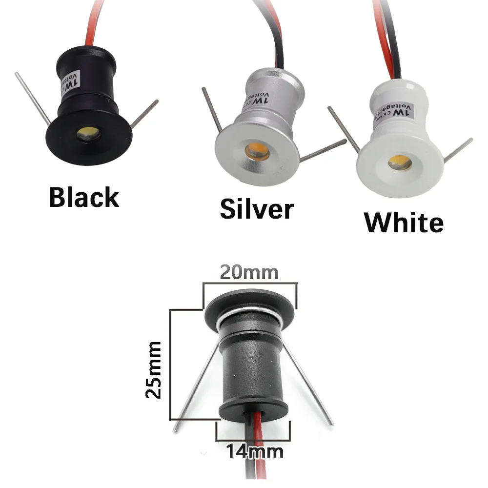 Mini Faretti LED Da Incasso 12V 1W: 9 Pezzi In Alluminio IP65 Per Cucina, Armadi E Scale, Colore Blu