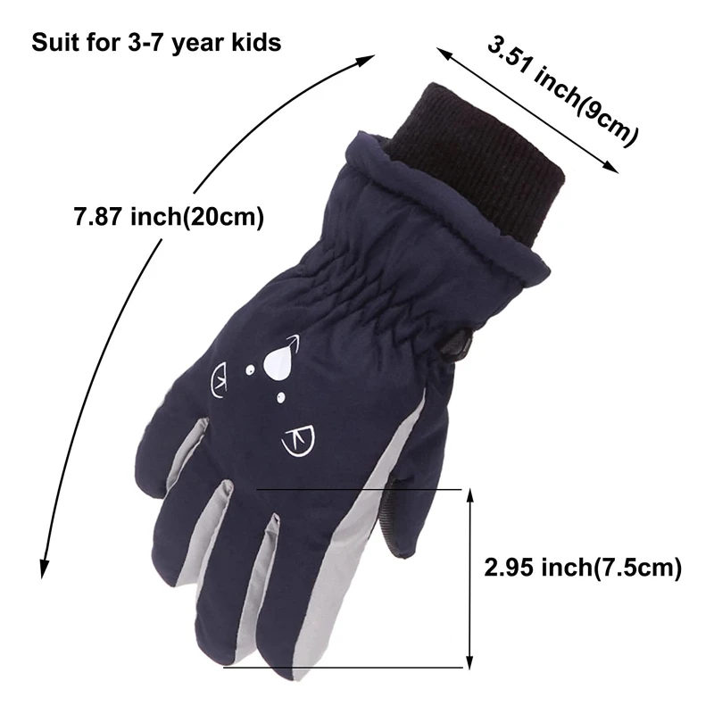 Kids Winter Running Gloves for Cold Weather Snow Skiing for Boys and Girls