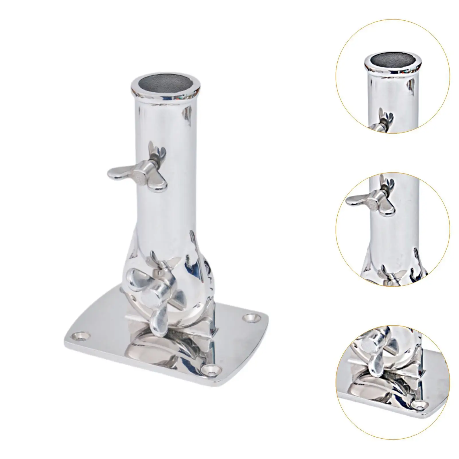 Flag Pole Holder Solid Stainless Steel Stand for SUV ATV Car Outside